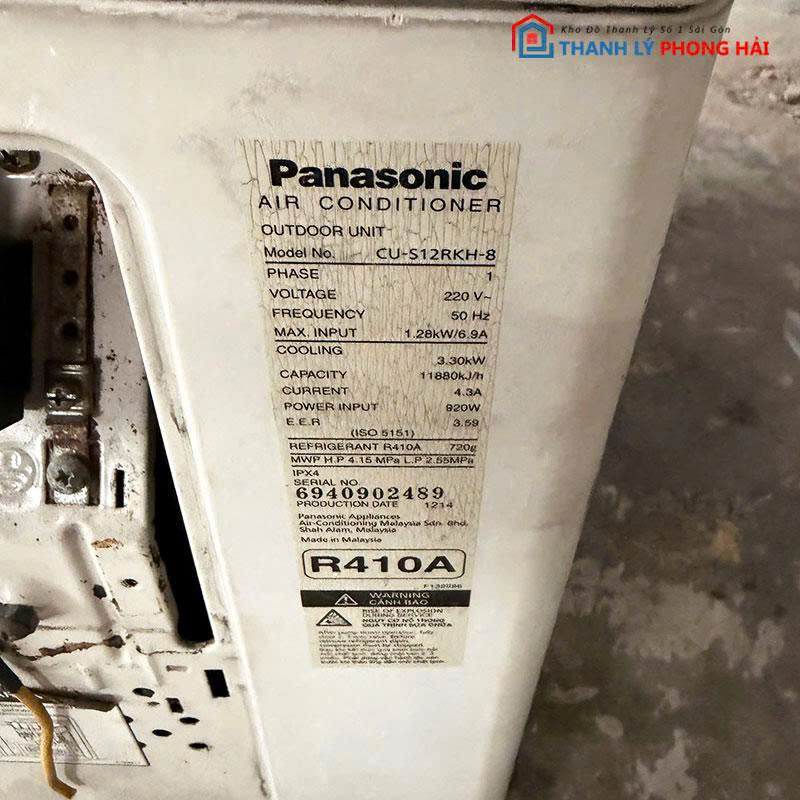 may-lanh-panasonic-inverter-1-5hp-3 Máy Lạnh Panasonic Inverter 1.5HP CU-S12RKH-8 Cũ