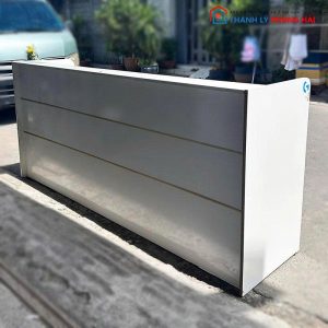 Quầy Lễ Tân 2m4 Cũ Dáng Dài Nhiều Hộc Kéo