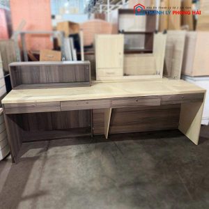 Quầy Lễ Tân Gỗ MDF Cũ Kèm 4 Ngăn Kéo