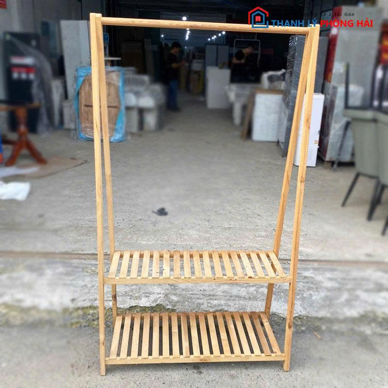 sao-treo-quan-ao-go-tu-nhien-cu Sào Treo Quần Áo Gỗ Tự Nhiên Cũ
