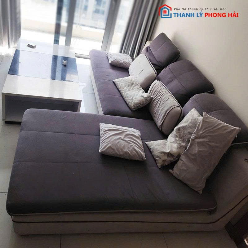 sofa-3-dau-goc-l-dem-boc-vai-cu-1 Sofa 3 Đầu Góc L Đệm Bọc Vải Cũ