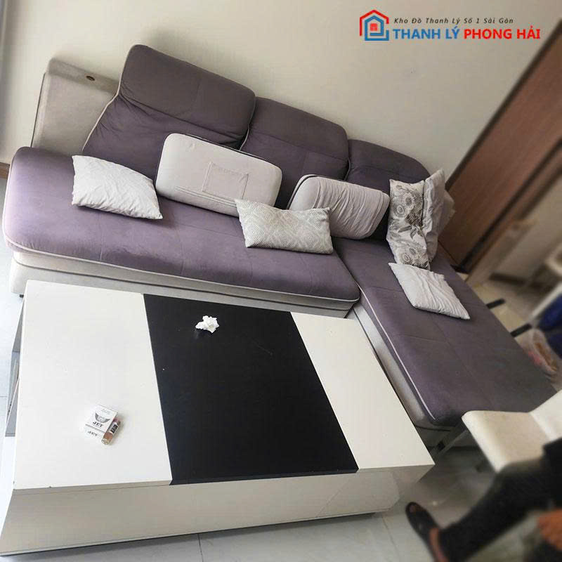 sofa-3-dau-goc-l-dem-boc-vai-cu-2 Sofa 3 Đầu Góc L Đệm Bọc Vải Cũ