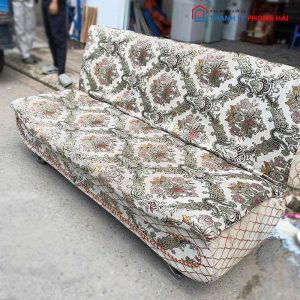 Sofa Bed Bọc Vải Thêu Vintage Cũ