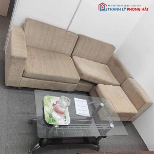 Sofa Góc L Bọc Nhung Cũ