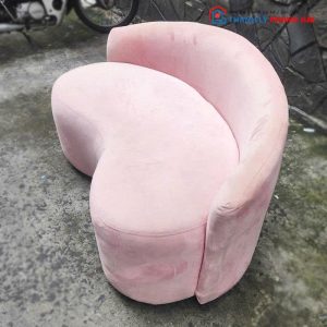 Sofa Hạt Đậu Bọc Nhung Màu Hồng Cũ