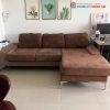 Sofa Nhung Nâu Góc L Cũ