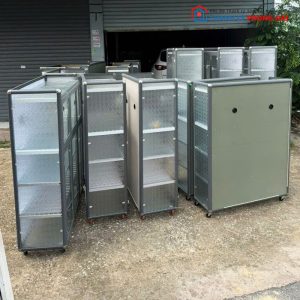 Tủ Chén Nhôm Alu Cánh Kính Mới 99% (Nhiều Mẫu)