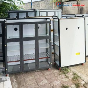 Tủ Chén Nhôm Alu Cánh Kính Mới 99% (Nhiều Mẫu)
