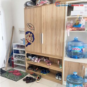 Tủ Giày Dép Gỗ Công Nghiệp 2 Cánh Cũ