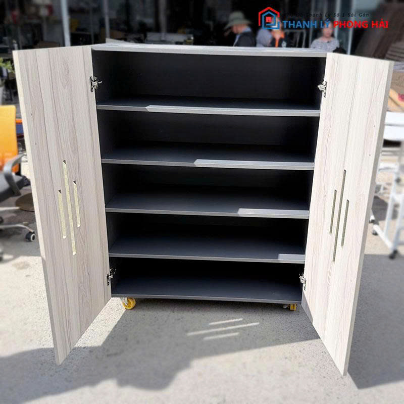 tu-giay-dep-go-cong-nghiep-cu-1m-1 Tủ Giày Dép Gỗ Công Nghiệp Cũ 1m