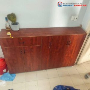 Tủ Giày Gỗ 1m8 5 Cánh Kèm Hộc Cũ