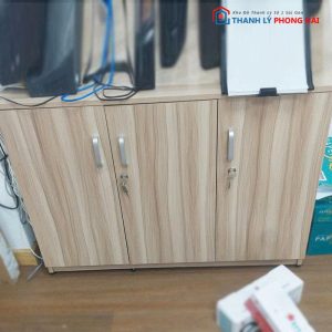 Tủ Hồ Sơ 3 Cánh Gỗ MDF Cũ