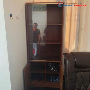 Tủ Hồ Sơ Kính Cửa Lùa 80cm Cũ