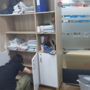 Tủ Kệ Hồ Sơ Kiểu Mở Gỗ MDF Cũ
