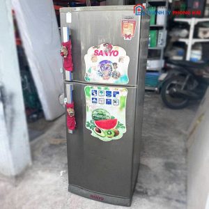 Tủ Lạnh Sanyo 2 Cánh Cũ Thiết Kế Ngăn Đá Trên