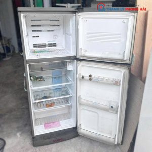 Tủ Lạnh Sanyo 2 Cánh Cũ Thiết Kế Ngăn Đá Trên