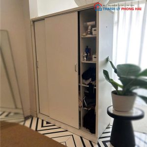 Tủ Quần Áo 1m4 Cửa Lùa 2 Cánh Cũ