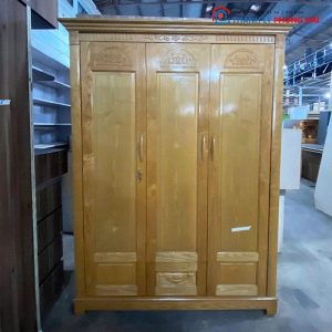 Tủ Quần Áo 2m07 Gỗ Tự Nhiên 3 Cánh Cũ