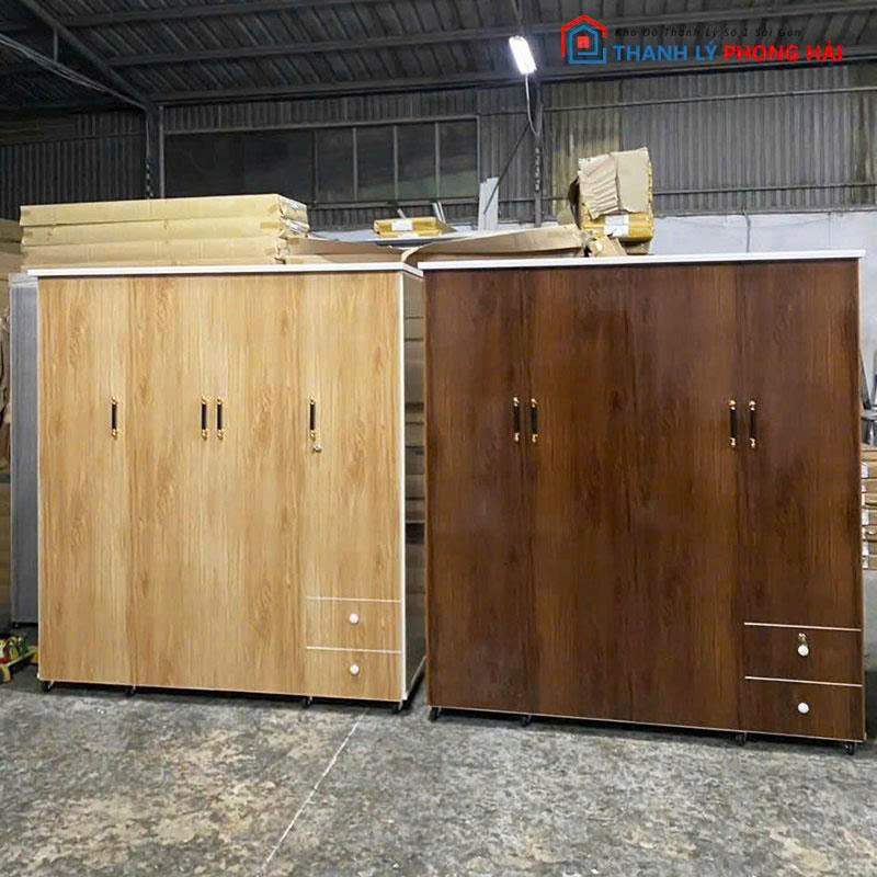 tu-quan-ao-4-canh-co-hoc (1) Tủ Quần Áo 4 Cánh Có Hộc Mới 99%