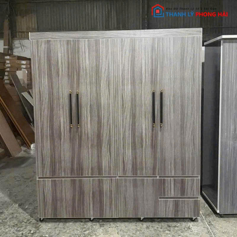 tu-quan-ao-4-canh-co-hoc (11) Tủ Quần Áo 4 Cánh Có Hộc Mới 99%