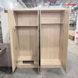 Tủ Quần Áo 4 Cánh Gỗ MDF Cũ
