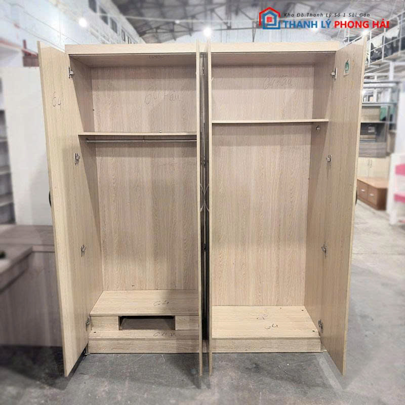 tu-quan-ao-4-canh-go-mdf-cu-2 Tủ Quần Áo 4 Cánh Gỗ MDF Cũ