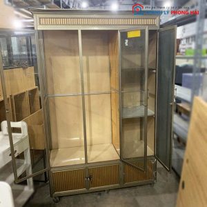 Tủ Quần Áo Alu 1m17 Cánh Kính Cũ