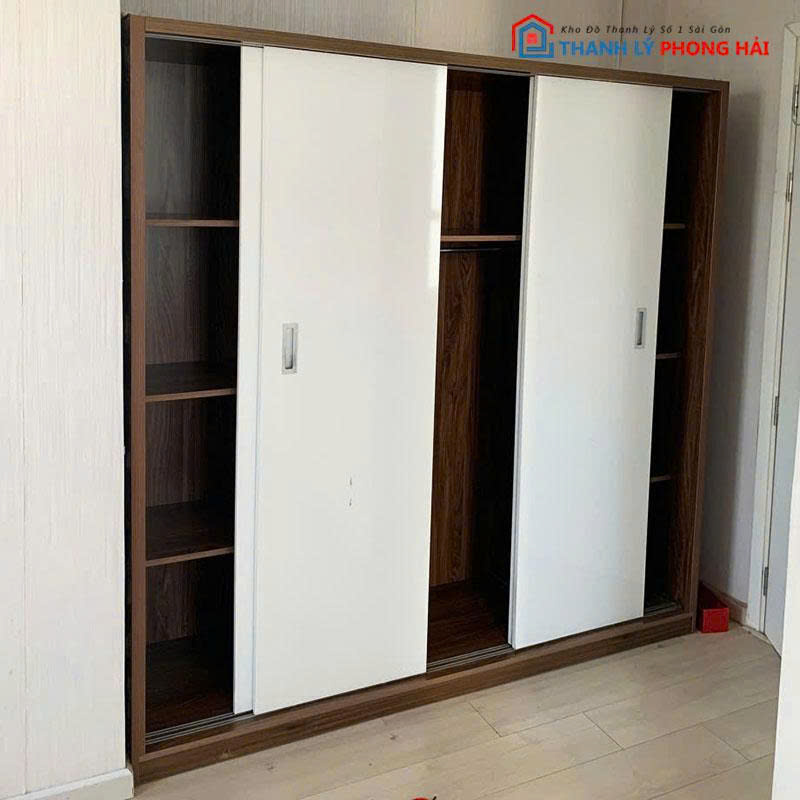 tu-quan-ao-cua-lua-2m-2 Tủ Quần Áo Cửa Lùa 2m Rộng Rãi Cũ