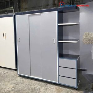 Tủ Quần Áo Cửa Lùa 3 Cánh Kèm Kệ Mới 99%