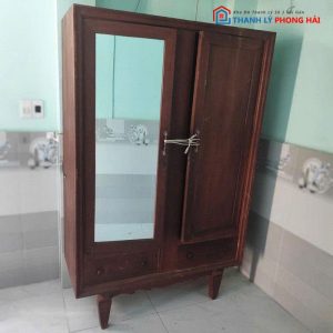 Tủ Quần Áo Gỗ Tự Nhiên 2 Cánh Cũ