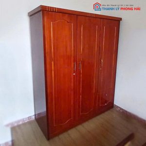 Tủ Quần Áo Gỗ Tự Nhiên Cũ 3 Cánh