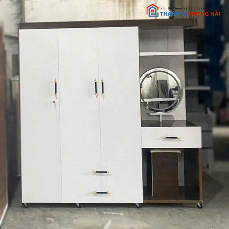 tu-quan-ao-nhua-dai-loan (10) Tủ Quần Áo Nhựa Đài Loan Phối Bàn Trang Điểm Mới 99% (Nhiều Mẫu)