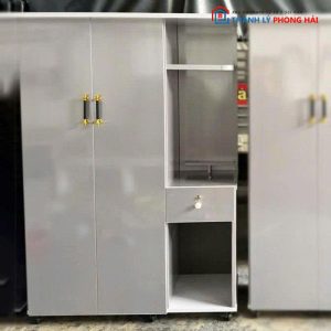 Tủ Quần Áo Nhựa Đài Loan Phối Bàn Trang Điểm Mới 99% (Nhiều Mẫu)