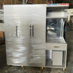 Tủ Quần Áo Nhựa Đài Loan Phối Bàn Trang Điểm Mới 99% (Nhiều Mẫu)