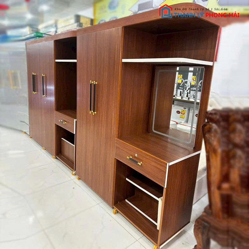 tu-quan-ao-nhua-dai-loan (18) Tủ Quần Áo Nhựa Đài Loan Phối Bàn Trang Điểm Mới 99% (Nhiều Mẫu)