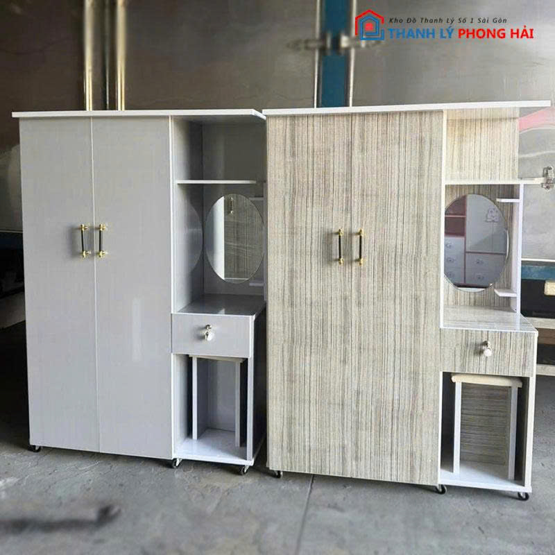 tu-quan-ao-nhua-dai-loan (19) Tủ Quần Áo Nhựa Đài Loan Phối Bàn Trang Điểm Mới 99% (Nhiều Mẫu)