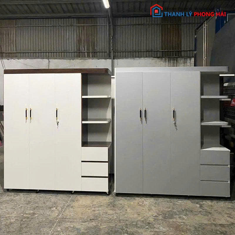 tu-quan-ao-nhua-dai-loan-3-canh (21) Tủ Quần Áo Nhựa Đài Loan 3 Cánh Kèm Kệ Mới 99%