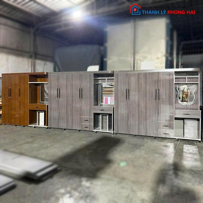tu-quan-ao-nhua-dai-loan (3) Tủ Quần Áo Nhựa Đài Loan Phối Bàn Trang Điểm Mới 99% (Nhiều Mẫu)
