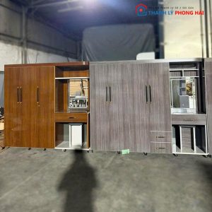 Tủ Quần Áo Nhựa Đài Loan Phối Bàn Trang Điểm Mới 99% (Nhiều Mẫu)