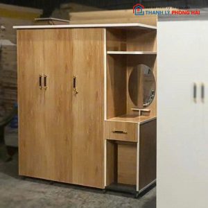 Tủ Quần Áo Nhựa Đài Loan Phối Bàn Trang Điểm Mới 99% (Nhiều Mẫu)
