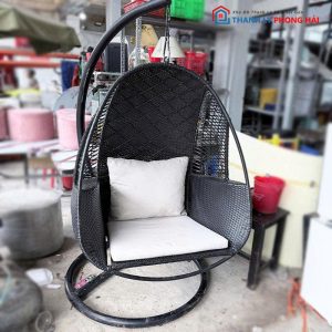 Xích Đu Lồng Chim Khung Sắt Cũ