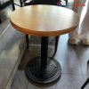Bàn Cafe Cũ Chân Gang Đúc Mặt Gỗ