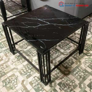Bàn Sofa Mặt Vuông 70cm Vân Đá Mới 99%