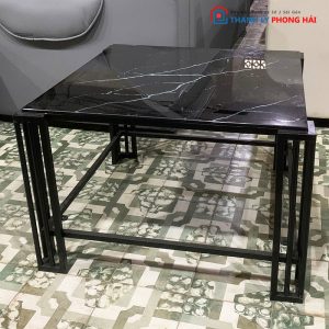 Bàn Sofa Mặt Vuông 70cm Vân Đá Mới 99%