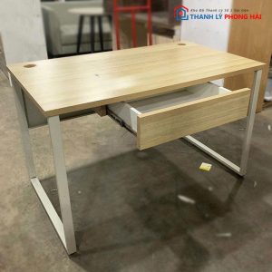Bàn Chân Sắt Vuông Cũ Mặt Gỗ MDF