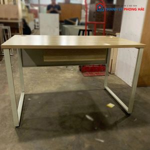 Bàn Chân Sắt Vuông Cũ Mặt Gỗ MDF