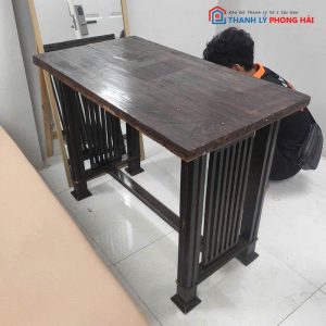 Bàn Gỗ Cũ Thiết Kế Cổ Điển Chân Nan