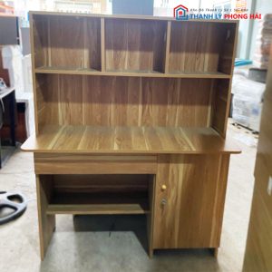 Bàn Học Có Kệ Sách Gỗ MDF Mới 99% (Nhiều KT)