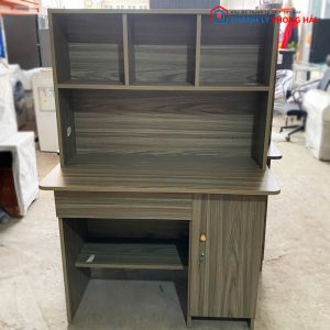 Bàn Học Có Kệ Sách Gỗ MDF Mới 99% (Nhiều KT)