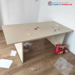 Bàn Họp 2m Gỗ MDF Có Lỗ Đi Dây Cũ